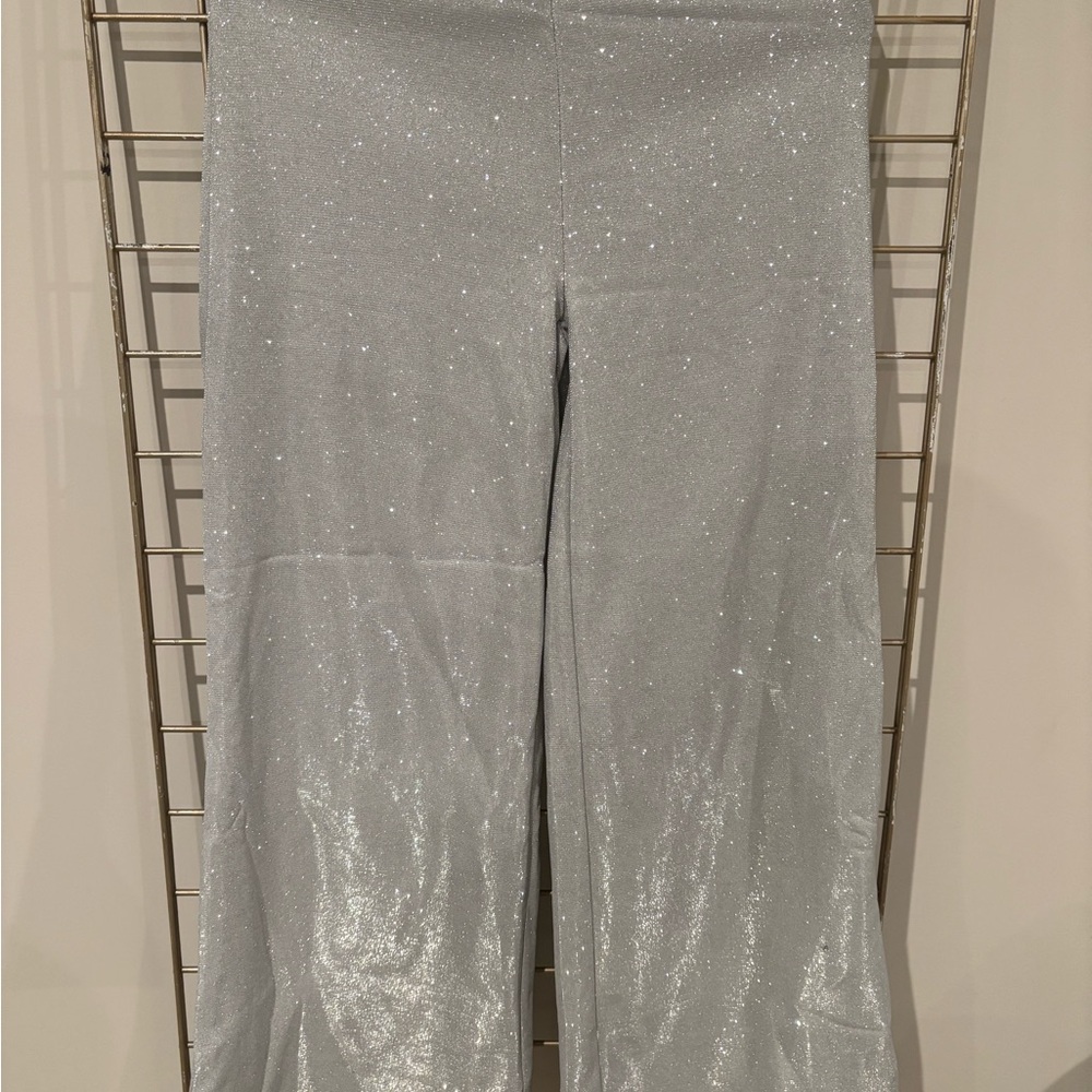 Shimmering Silver Pants